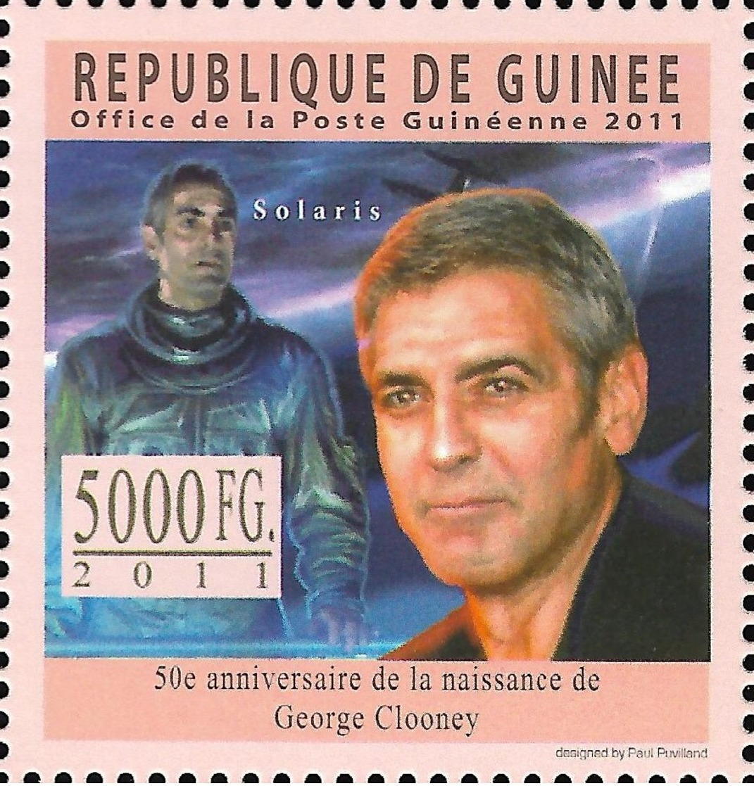 Guinee Solaris George Clooney Cinema 1v Stamp MNH Michel:8486 - Other & Unclassified