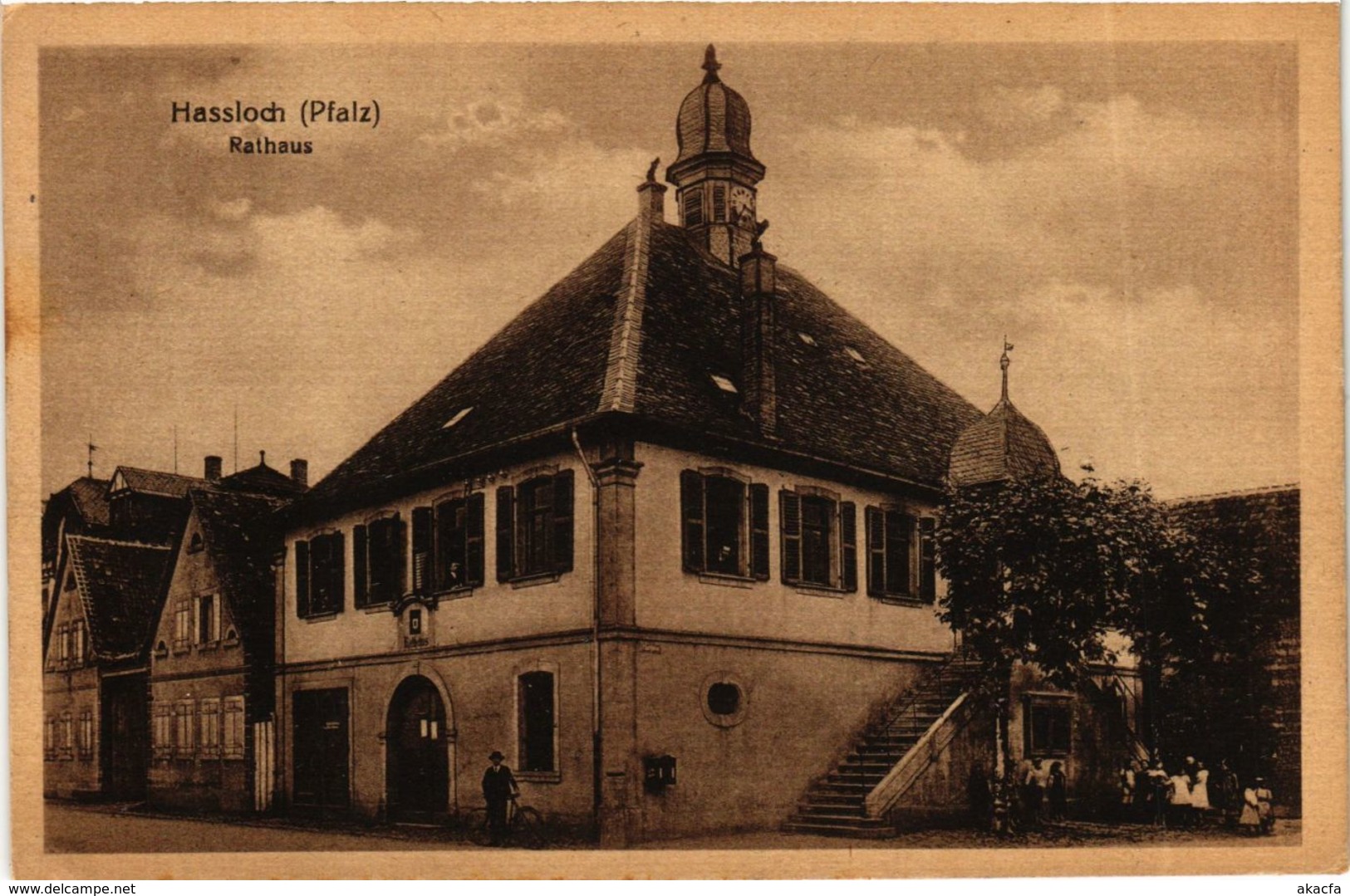 CPA AK Hassloch Rathaus GERMANY (898746) - Hassloch