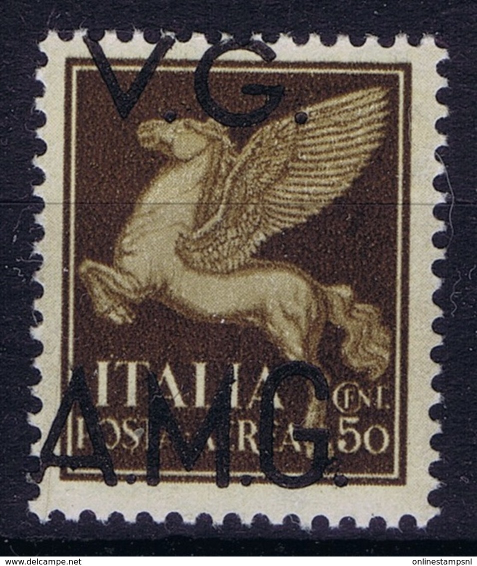 Italy: AMG-VG Sa PA 1  Vertical Displaced Surcharge  MH/* Flz/ Charniere - Ungebraucht