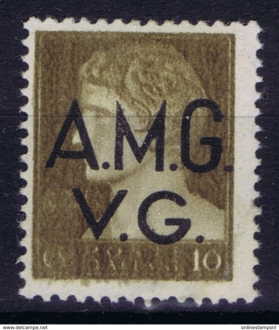 Italy: AMG-VG Sa 2 Doppio Stampa Double Print Stamp   MH/* Flz/ Charniere - Mint/hinged