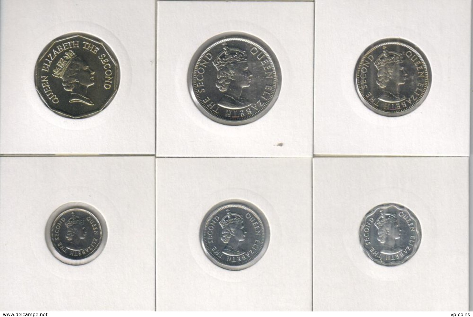 Belize. Set, Set Of Coins. 1, 5, 10, 25, 50 Cents, 1 Dollar. 1991 - 2009 - Belize