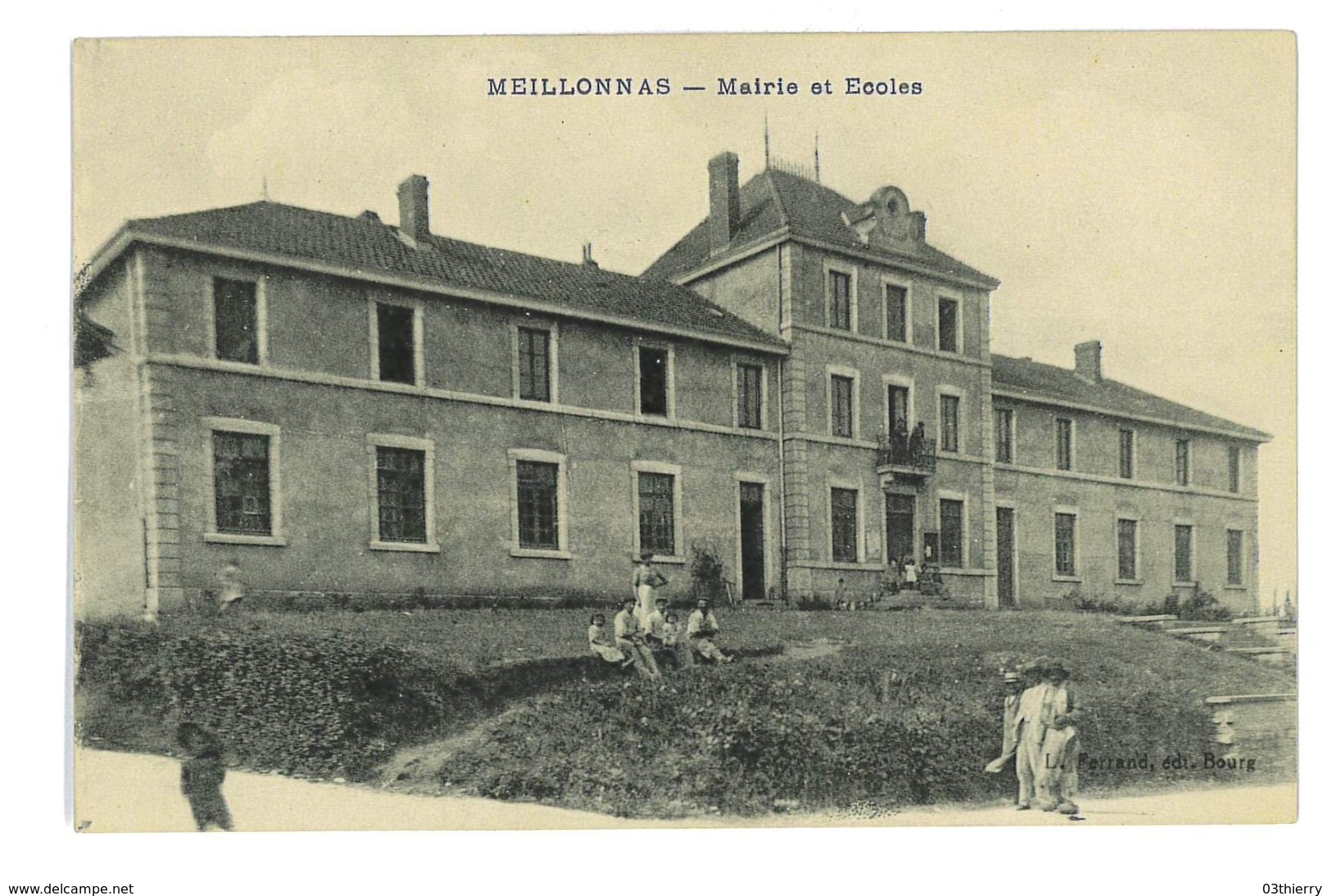 CPA 01 MEILLONNAS MAIRIE ET ECOLES - Non Classés