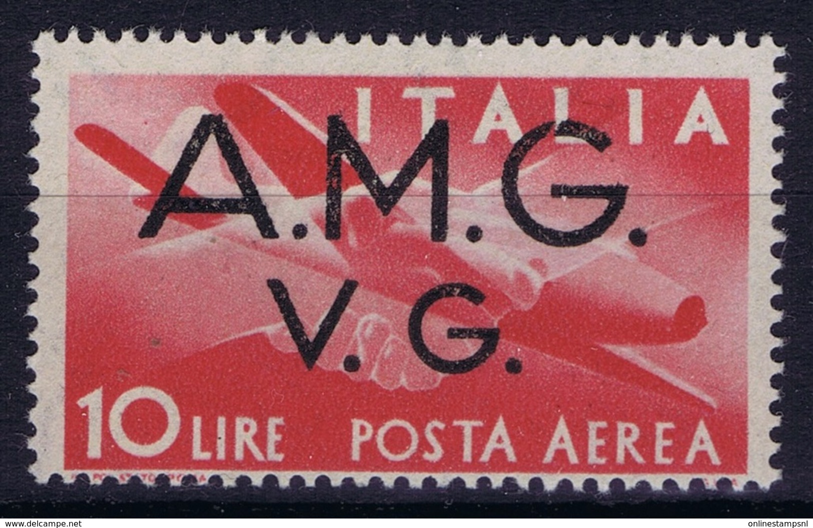 Italy: AMG-VG Sa PA 5 Broken G In AMG MH/* Flz/ Charniere - Nuovi