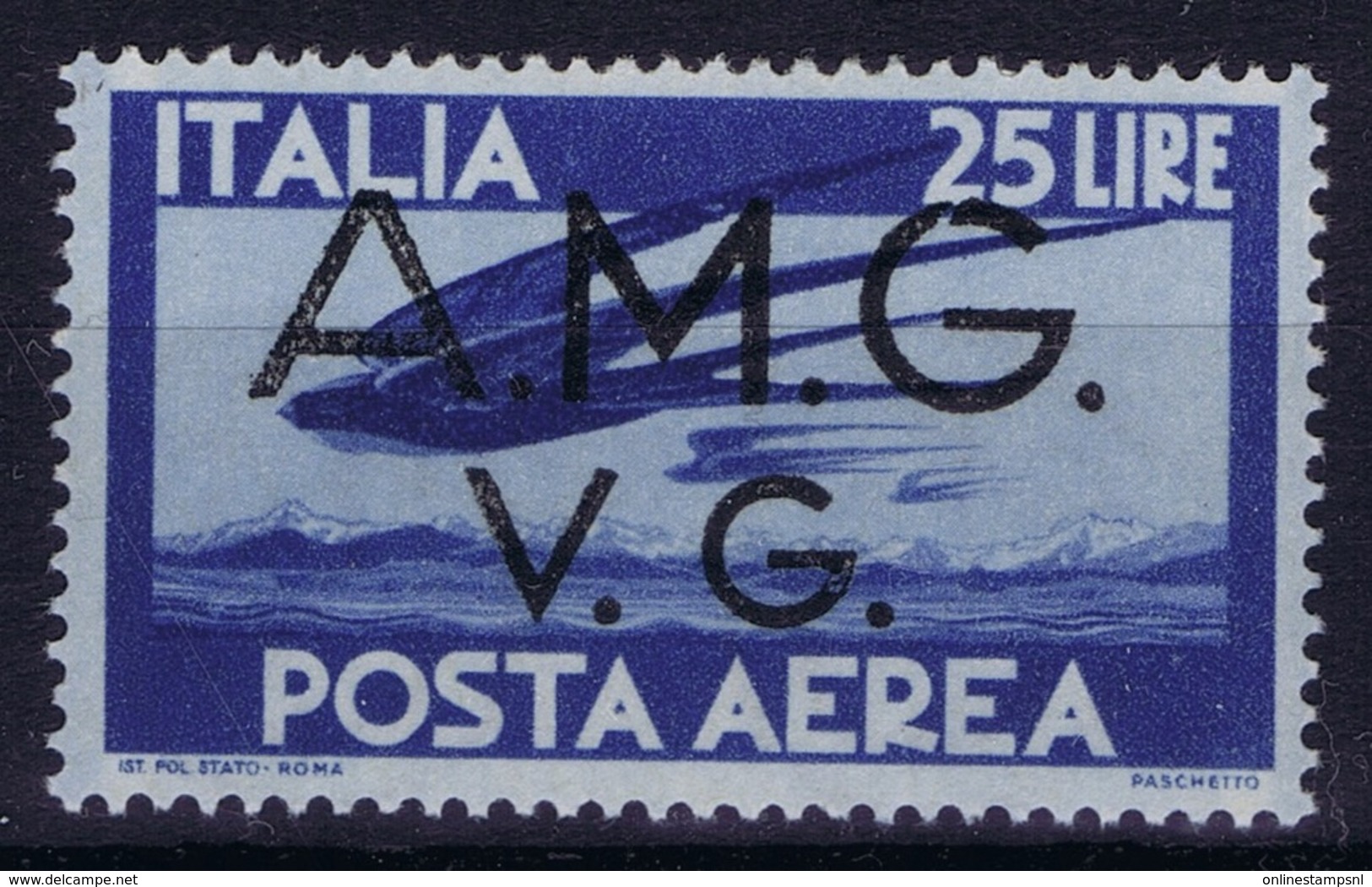 Italy: AMG-VG Sa PA 6 Broken G In AMG MH/* Flz/ Charniere - Nuevos