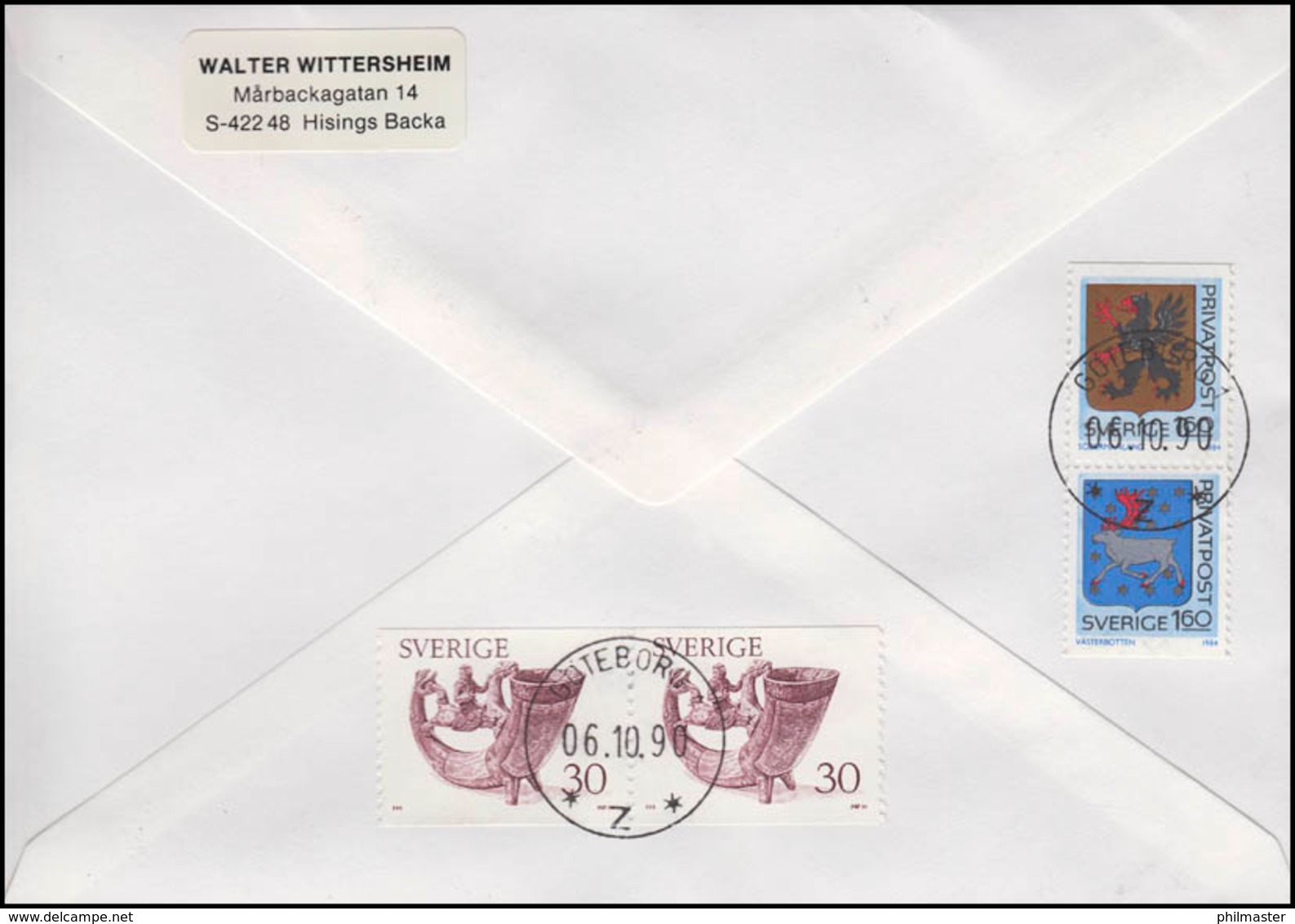 Schweden: Moa Martinson Schriftstellerin 1990 Auf R-FDC Göteborg 1.10.90 - Ecrivains