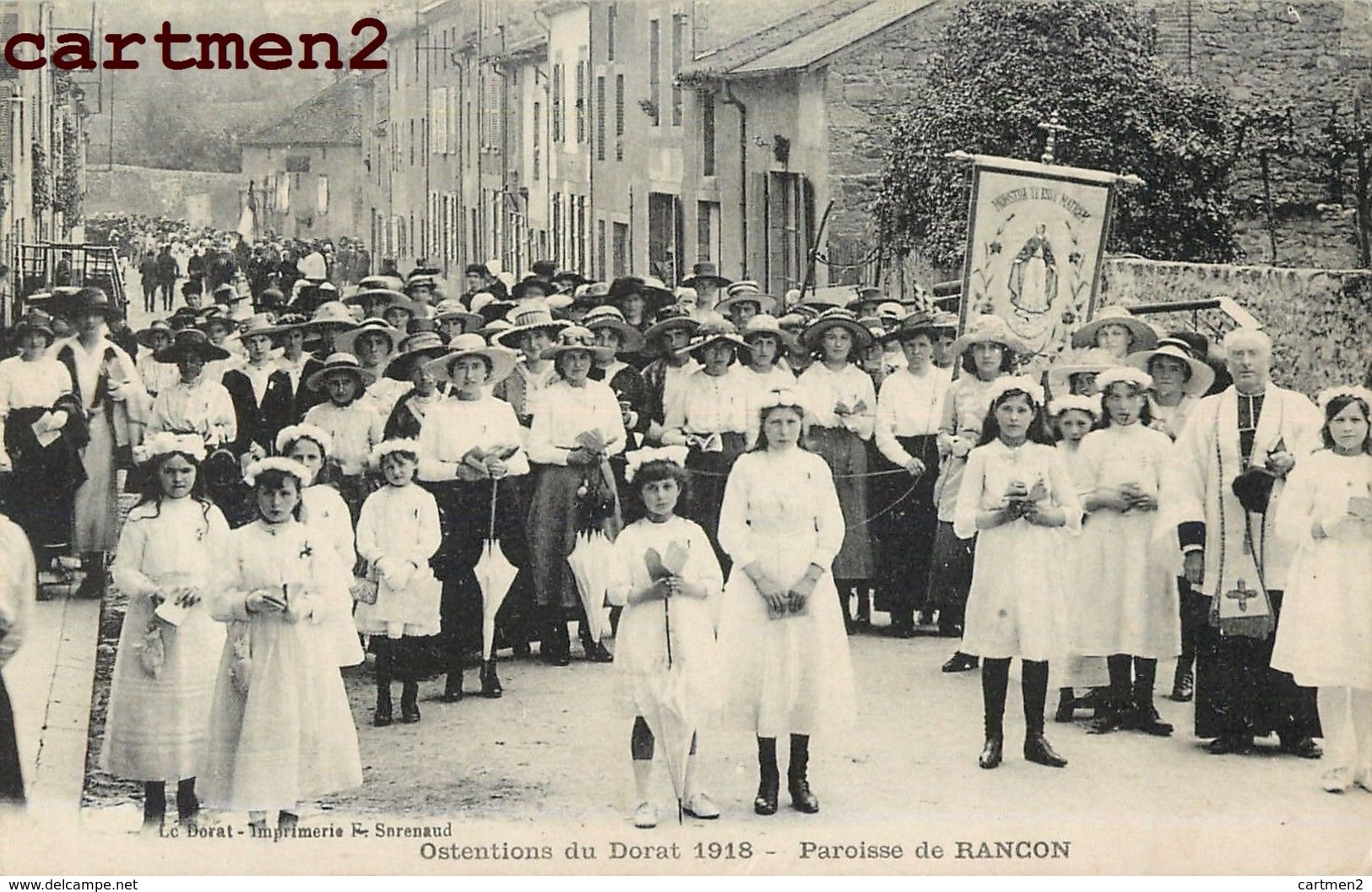 PAROISSE DE RANCON OSTENTIONS DU DORAT 1918 87 - Rilhac Rancon