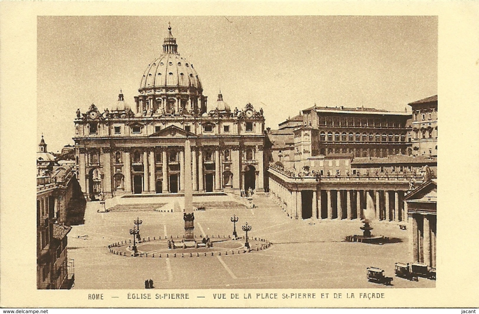 Roma - Eglise St Pierre - Vue De La Place - San Pietro