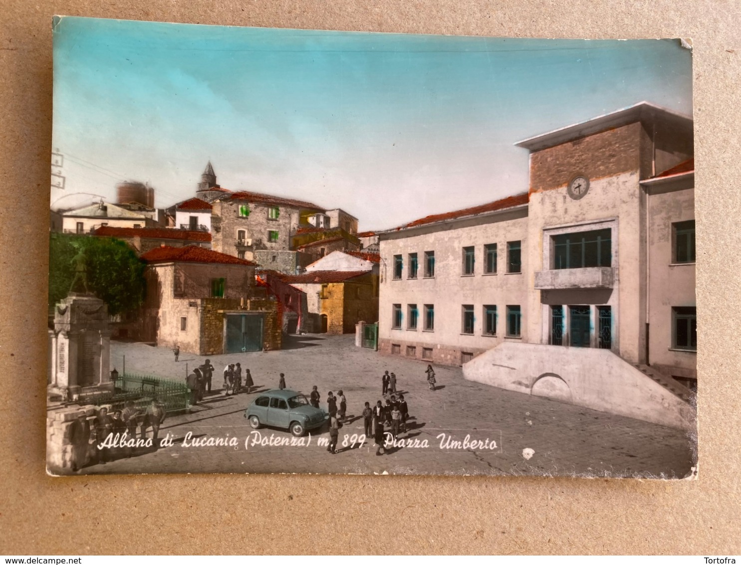 ALBANO DI LUCANIA (POTENZA) PIAZZA UMBERTO  1966 - Potenza