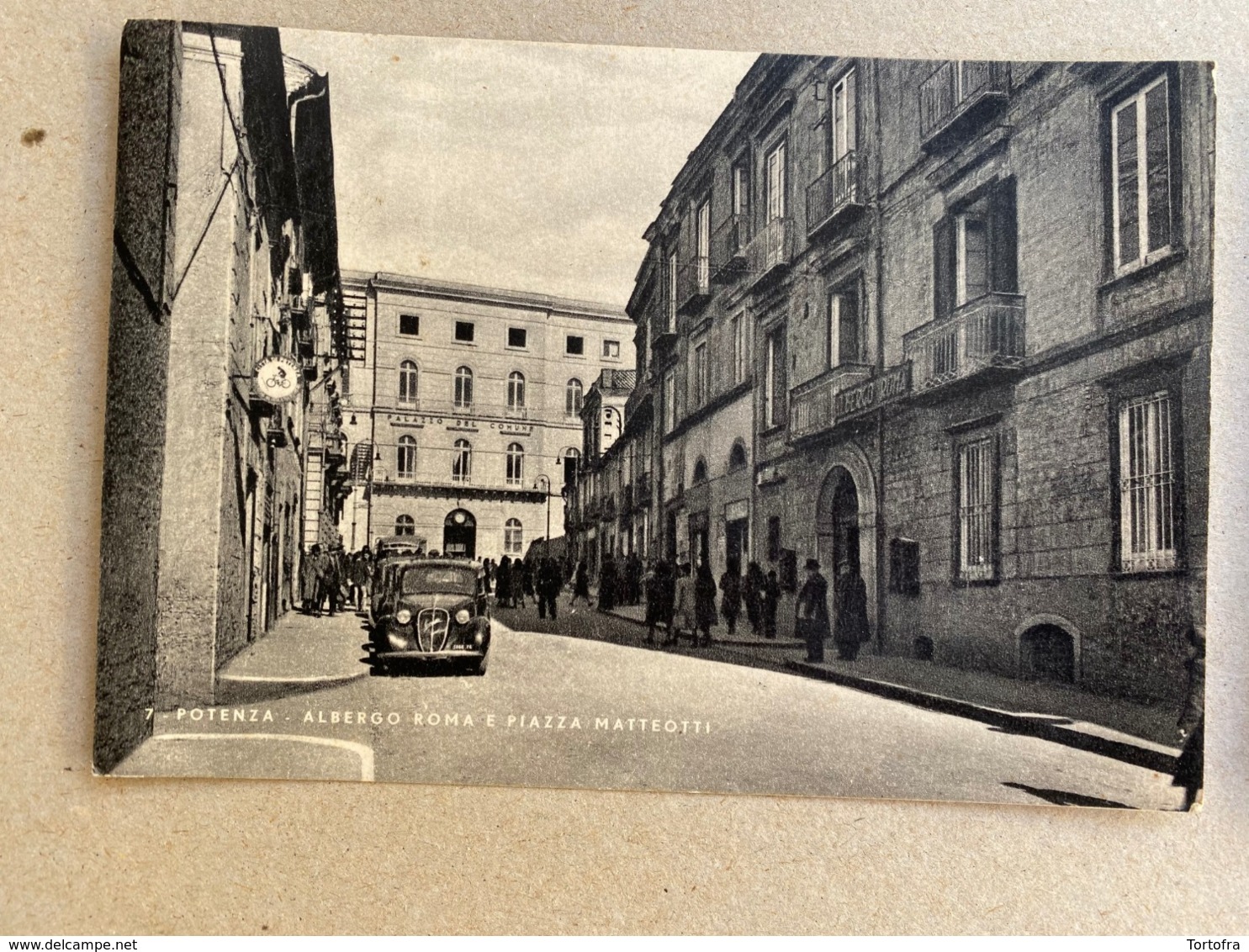 POTENZA ALBERGO ROMA E PIAZZA MATTEOTTI  1952 - Potenza