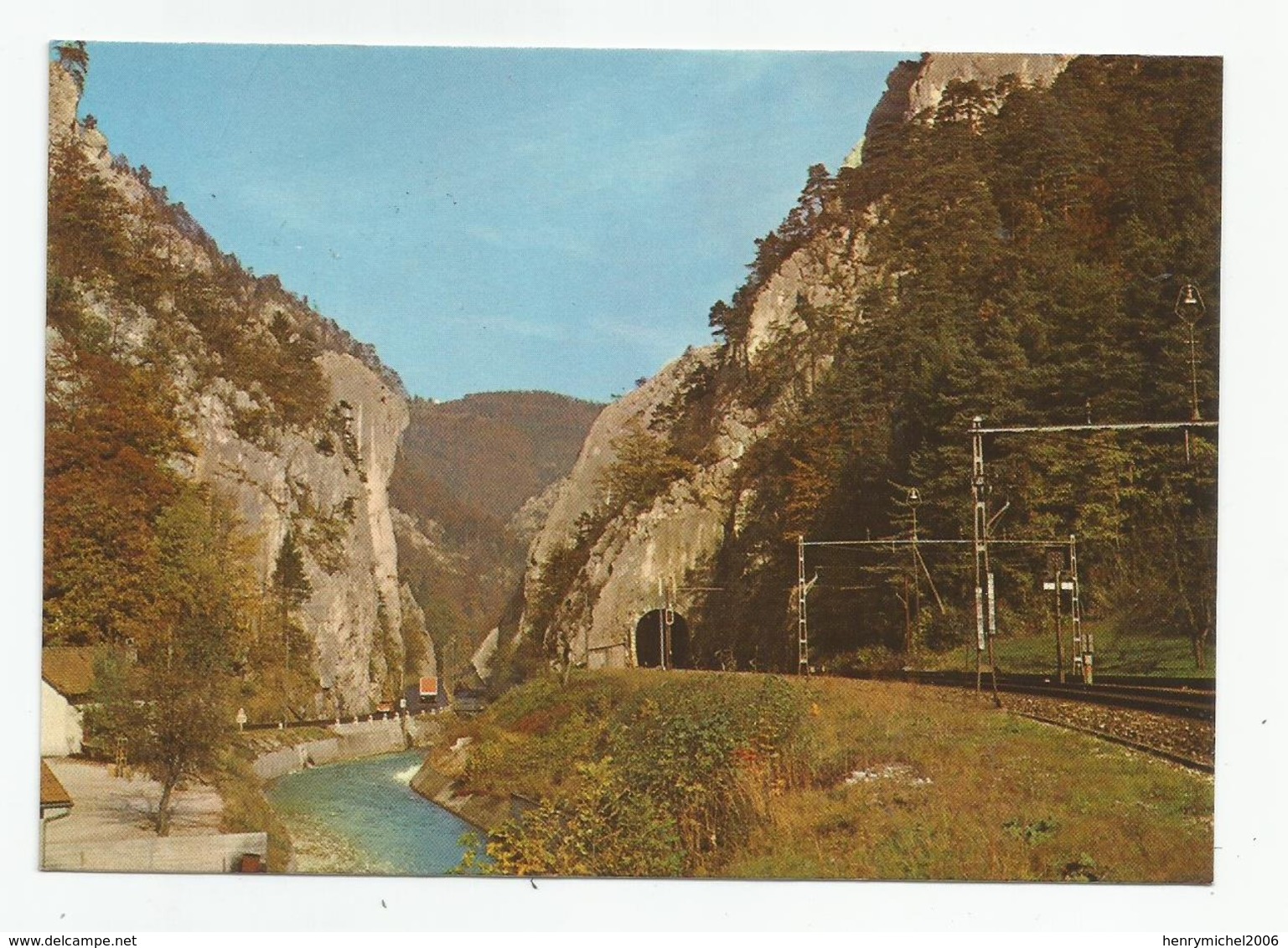 Suisse Berne Moutier Les Gorges Ligne Chemin De Fer 1975 Ed Airoffset La Chaux De Fonds - Bern