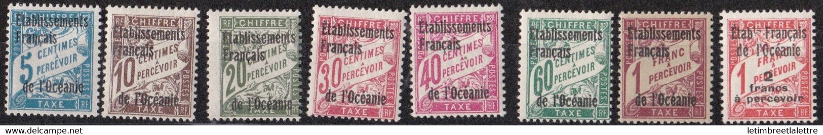 ⭐ Océanie - Taxe - YT N° 1 à 8 ** - Neuf Sans Charnière - 1926 / 1927 ⭐ - Impuestos