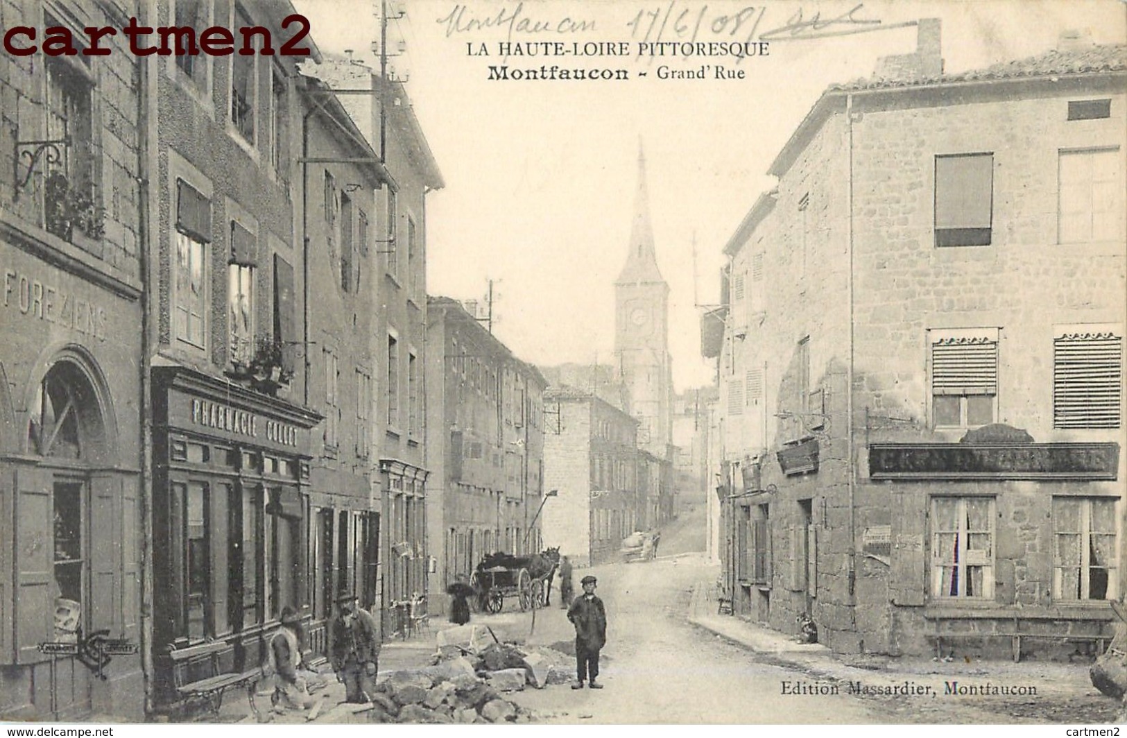 MONTFAUCON GRAND'RUE COMMERCES 43 - Montfaucon En Velay