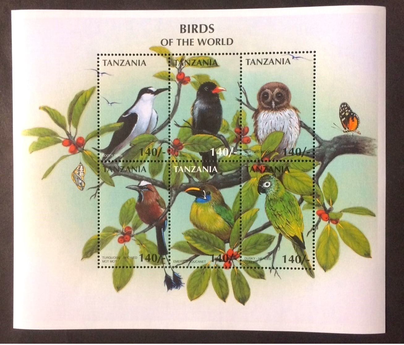 *Tanzania 1997** Mi.2633-38 Birds , MNH  [14;160] - Sonstige & Ohne Zuordnung
