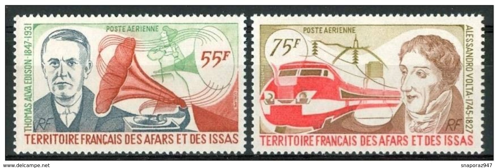 1977 Afars E Issas Volta Edison Personaggi Characters Caractères Set MNH** Nu25 - Unused Stamps