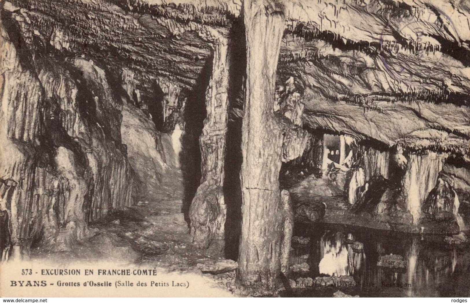 Dep 25 , Cpa 573 , BYANS , Grotte D'Osselle , Salle Des Petits Lacs  (10217) - Autres & Non Classés