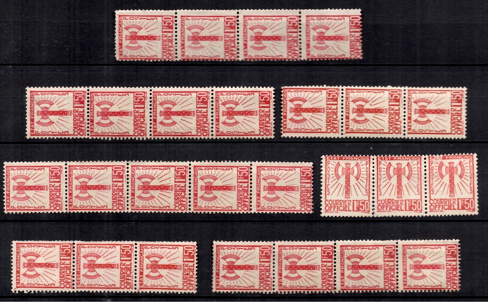 France Service Francisque YT N° 8 X 26 Timbres Neufs (*). B/TB. A Saisir! - Ungebraucht