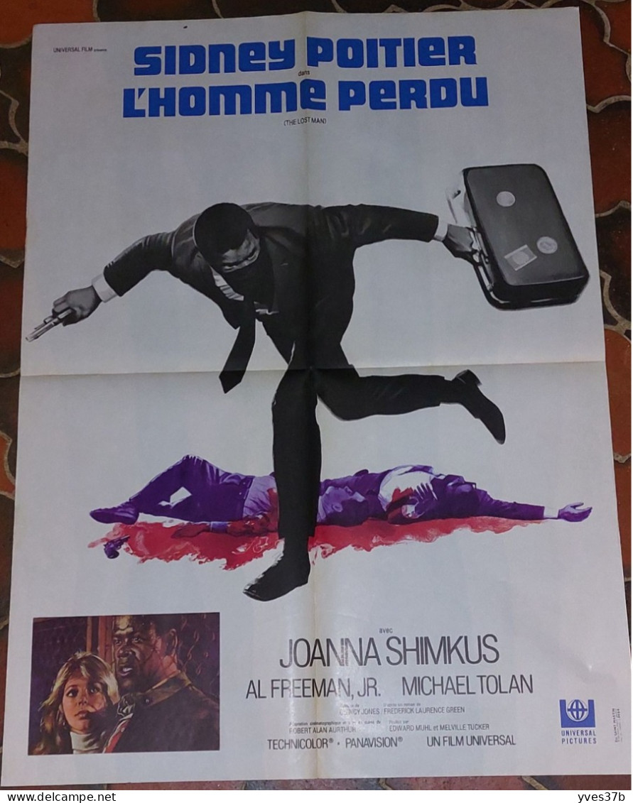 L'Homme Perdu" Sidney Poitier...1969 - Affiche 60x80 - TTB - Manifesti & Poster