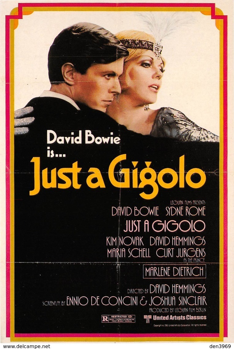 Affiche De Film - JUST A GIGOLO - David Bowie - Sydne Rome - Affiches Sur Carte