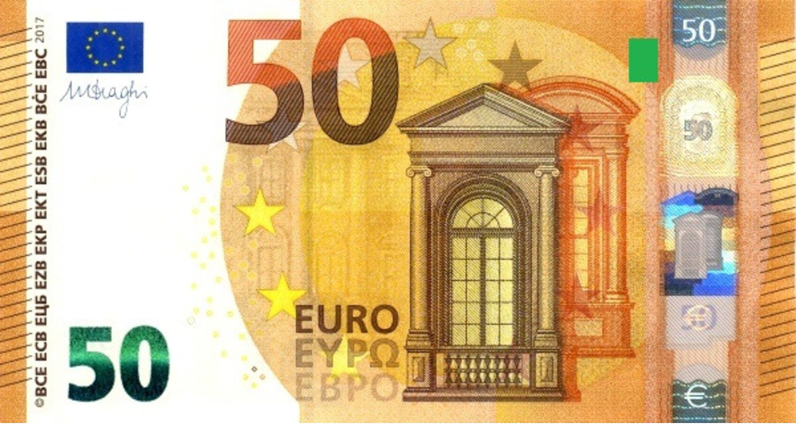 EURO SPAIN 50 VA V010 VA99 UNC DRAGHI - 50 Euro