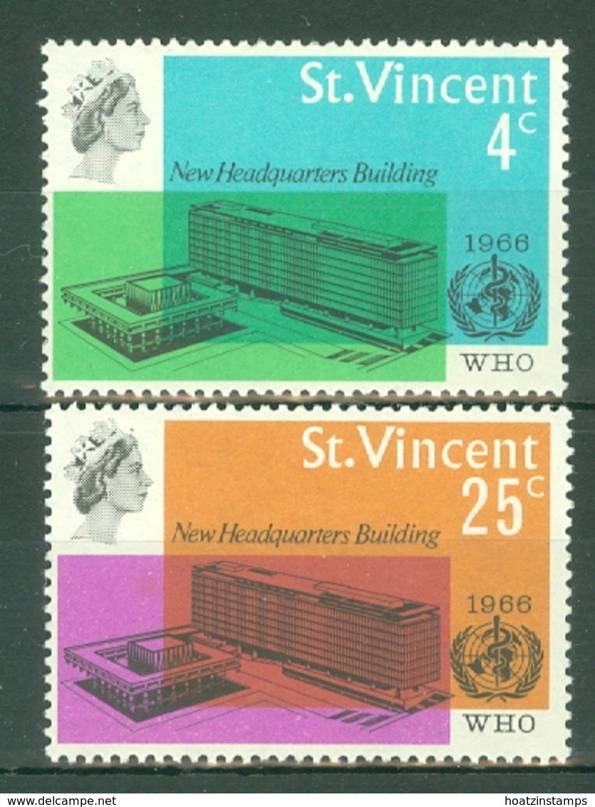 St Vincent: 1966   W.H.O. HQ Inauguration    MNH - St.Vincent (...-1979)