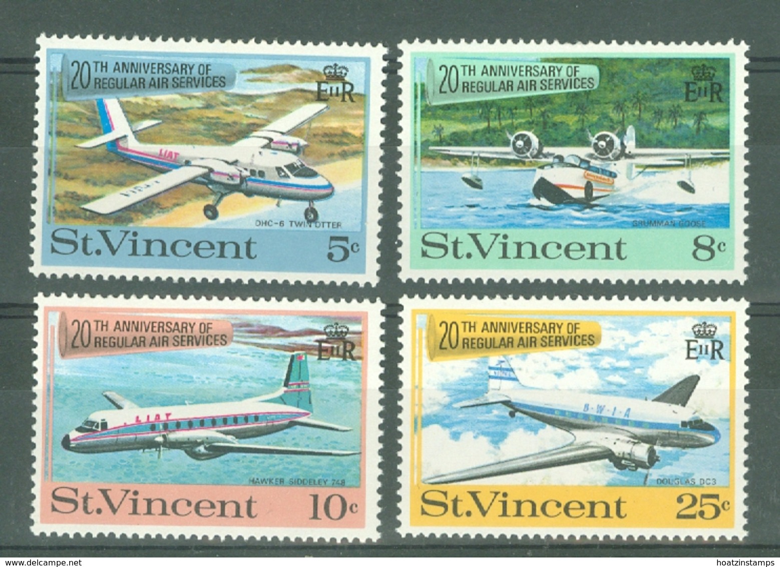 St Vincent: 1970   20th Anniv Of Regular Air Services    MNH - St.Vincent (...-1979)