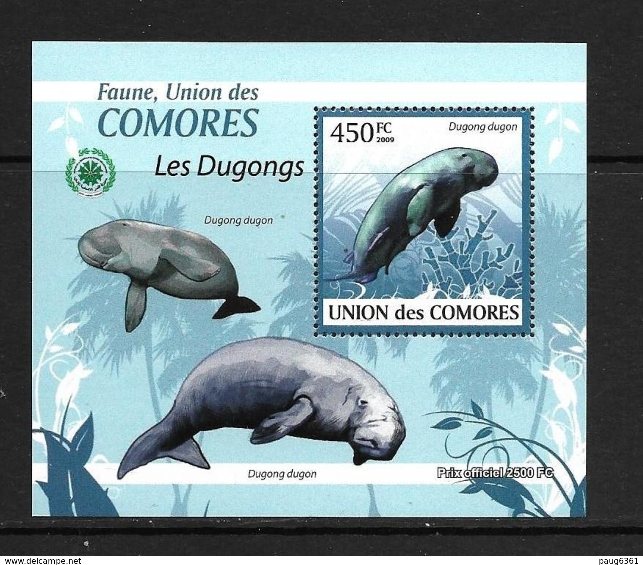 UNION DES COMORES 2009 DUGONGS YVERT N°1634  NEUF MNH** - Autres & Non Classés