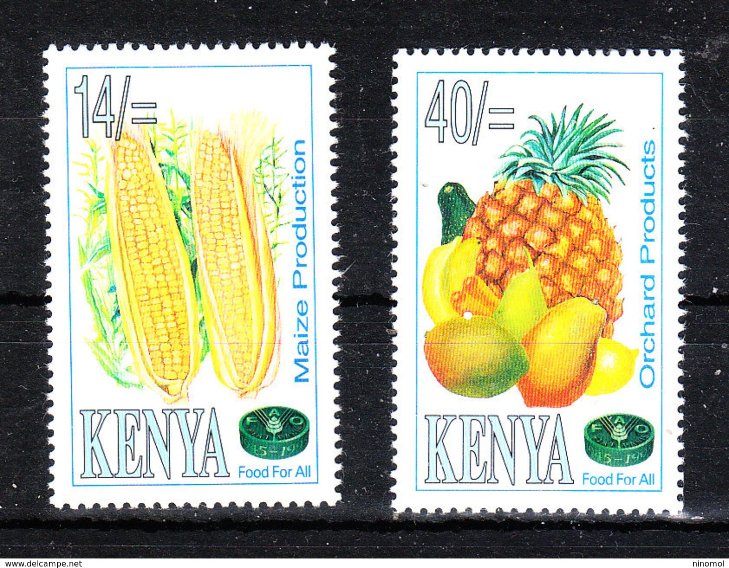 Kenya  -  1995. Mais E Frutta, Ananas. Mais And Orchars Products. MNH - Frutta