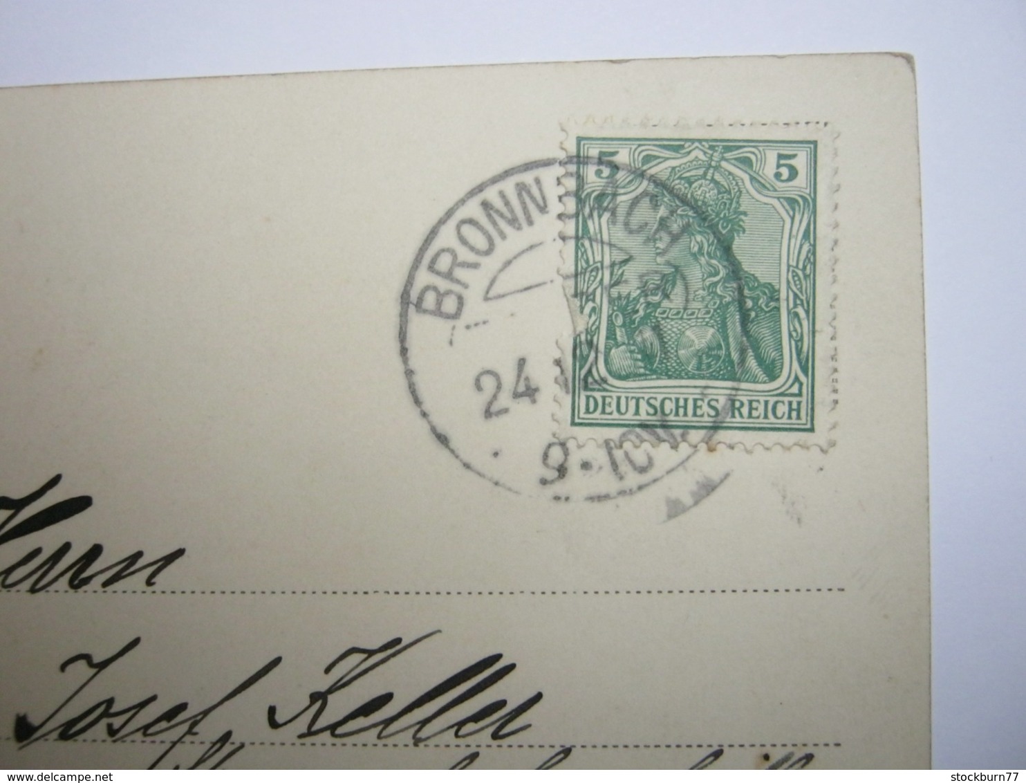 1911 , BRONNBACH , Klarer Stempel ( KOS ) Auf Beleg - Briefe U. Dokumente