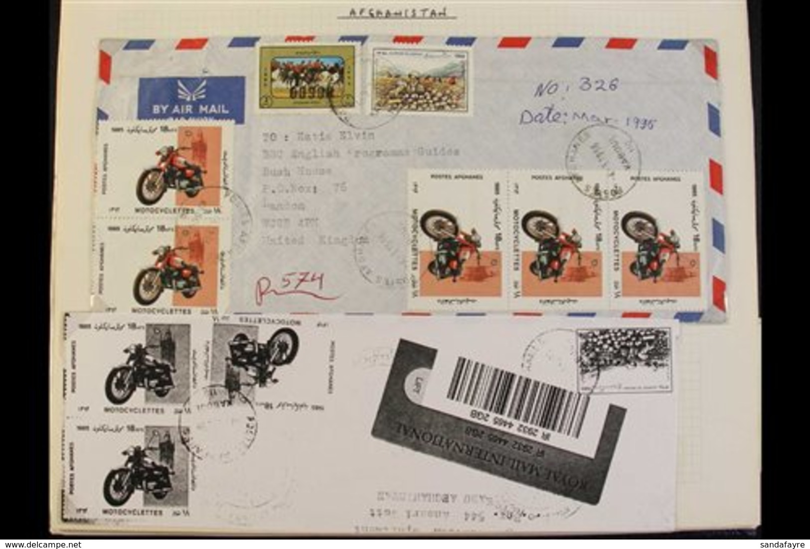 MOTORCYCLING TOPICAL - 16 VOLUME COLLECTION Of Stamps & Covers 1905-2015, Arranged A-Z By Country With Every Item Contai - Autres & Non Classés