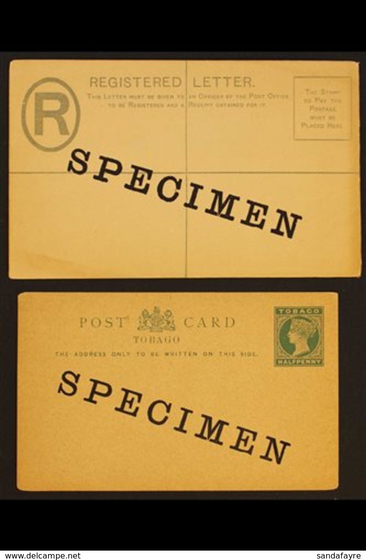 BRITISH WEST INDIES POSTAL STATIONERY - "SPECIMEN" OVERPRINTS 1882-1912 Unused All Different Group, Includes Bahamas 191 - Andere & Zonder Classificatie