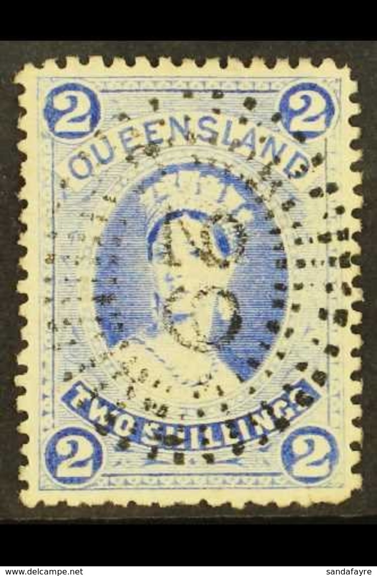 QUEENSLAND 1882-95 2s Bright Blue On Thick Paper, SG 157, Very Fine Used.  For More Images, Please Visit Http://www.sand - Other & Unclassified