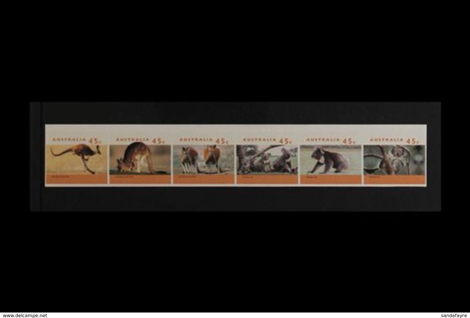 1994-97 IMPERF PLATE PROOFS 1994-97 Australian Wildlife Complete Set On Phosphorised Paper, SG 1453/1458, A Superb Leigh - Altri & Non Classificati