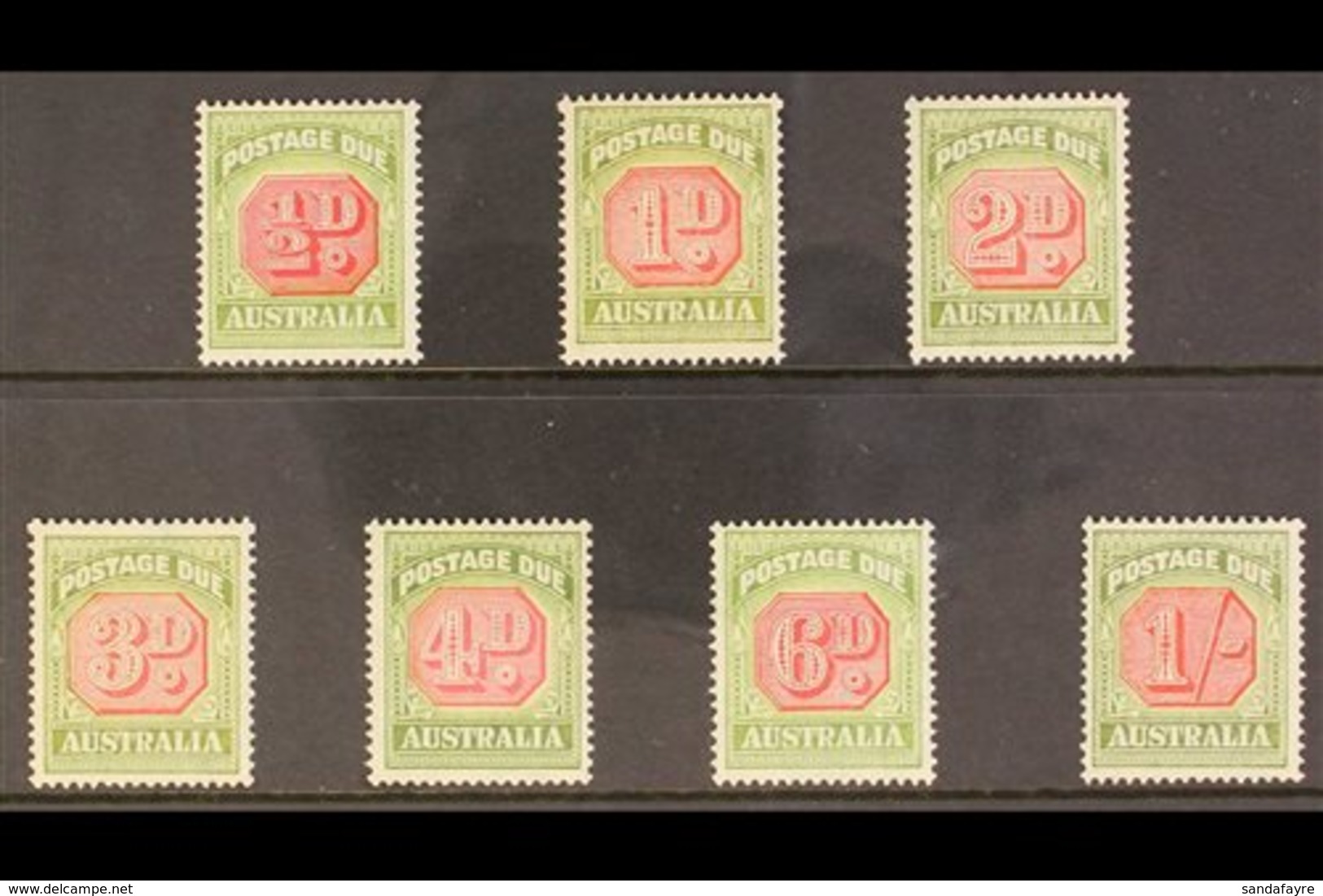 POSTAGE DUE 1938 C Of A Wmk Complete Set, SG D112/118, Never Hinged Mint (7 Stamps) For More Images, Please Visit Http:/ - Otros & Sin Clasificación