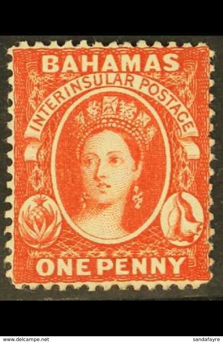 1882 1d Scarlet-vermilion, Watermark Crown CA, Perf 14, SG 42, Mint With Large Part Original Gum, Lovely Fresh Appearanc - Other & Unclassified