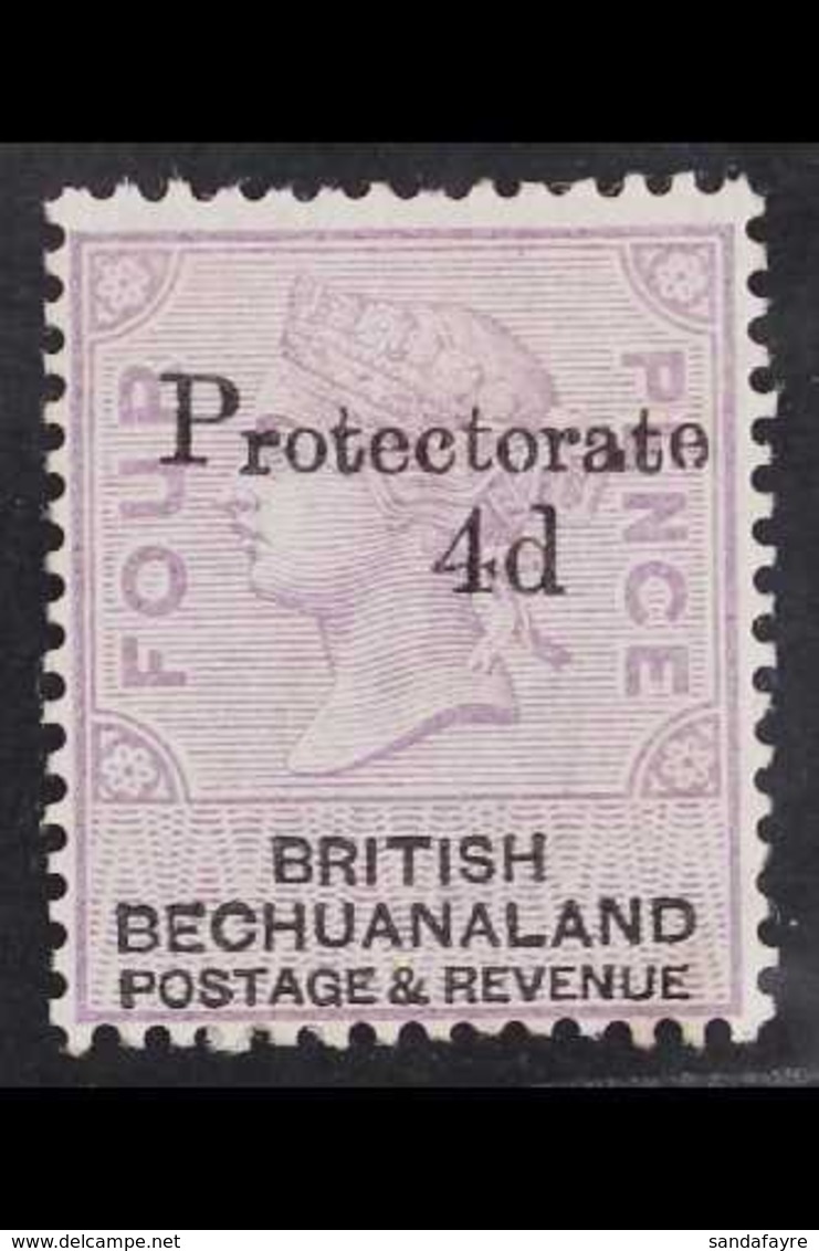 1888 (AUG) 4d On 4d Lilac And Black With "Protectorate" Overprint, SG 44, Fine Mint. For More Images, Please Visit Http: - Altri & Non Classificati