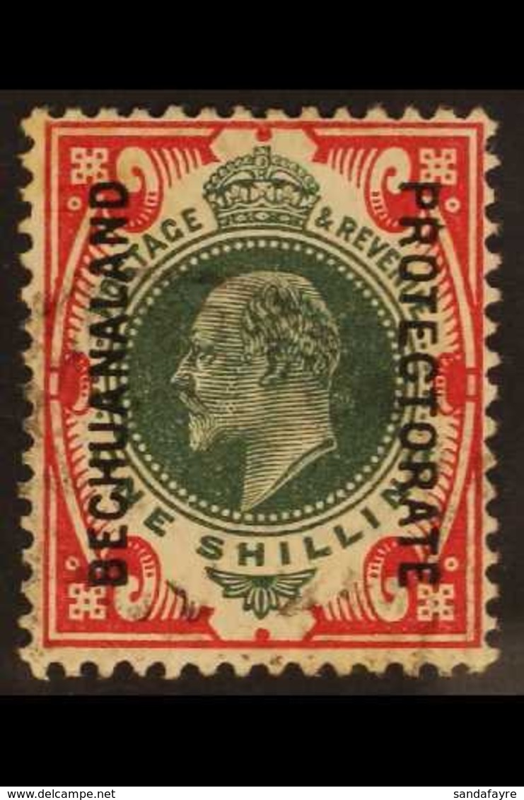 1904 1s Deep Green And Scarlet, Ed VII, SG 71, Very Fine Used. For More Images, Please Visit Http://www.sandafayre.com/i - Other & Unclassified