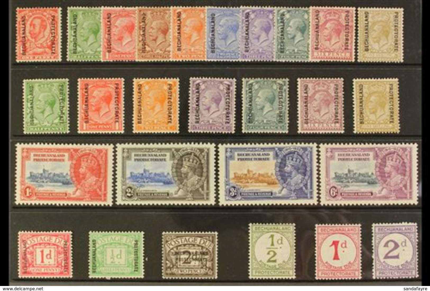 1912-36 KGV MINT SELECTION Presented On A Stock Card That Includes 1913-24 Set Of 9, 1925-27 Set Of All Values, 1935 Jub - Autres & Non Classés