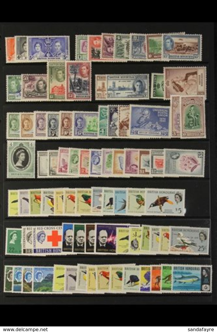 1937-73 FINE MINT COLLECTION An Attractive, ALL DIFFERENT, Mint Collection That Includes The 1938-47 Pictorial Set To $2 - Honduras Britannique (...-1970)