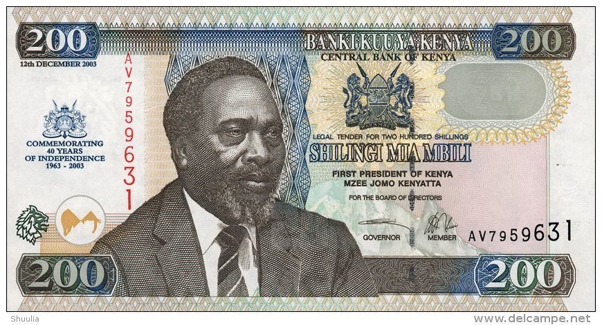 Kenya 200 Shilingi 2003 Pick 46 UNC - Kenia