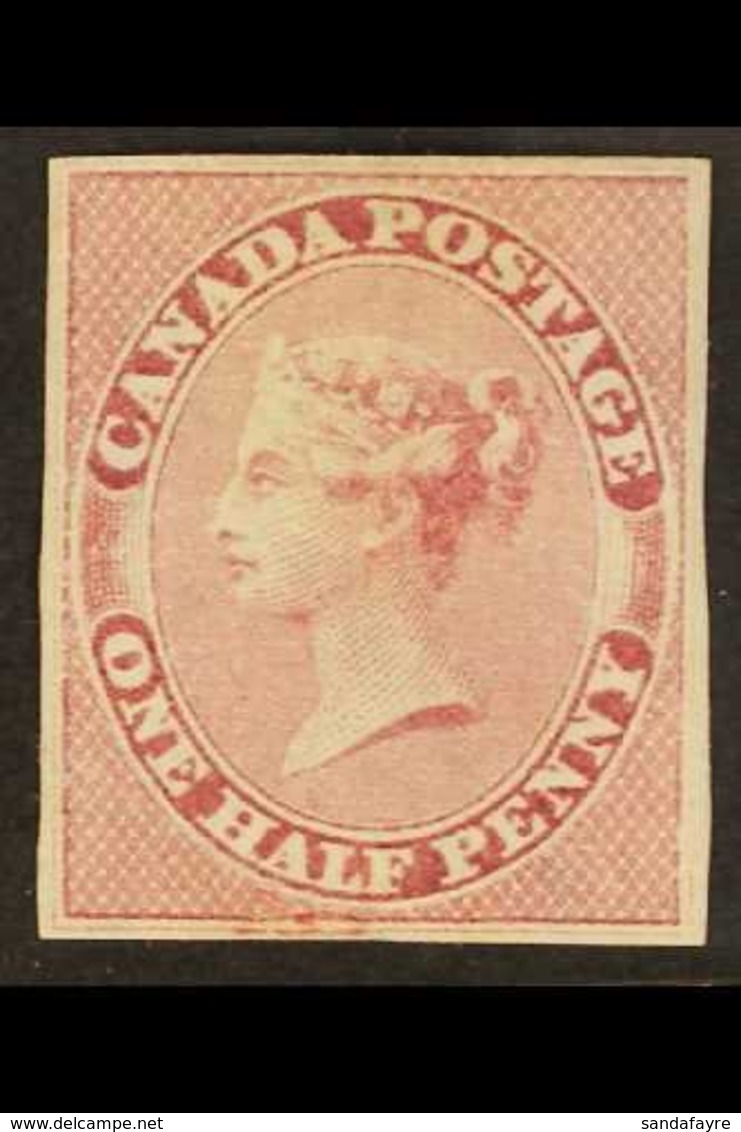 1857 ½c Deep Rose, SG 17, Mint. Clear Margins All Round But Small Repair At Foot. Lovely Appearance. Cat £1000. For More - Andere & Zonder Classificatie