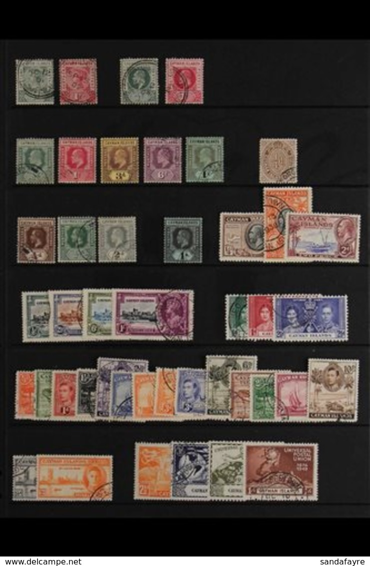 1900-1969 VERY FINE USED COLLECTION An All Different Collection Which Includes 1900 ½d And 1d, 1902 ½d And 1d, 1907-09 R - Iles Caïmans
