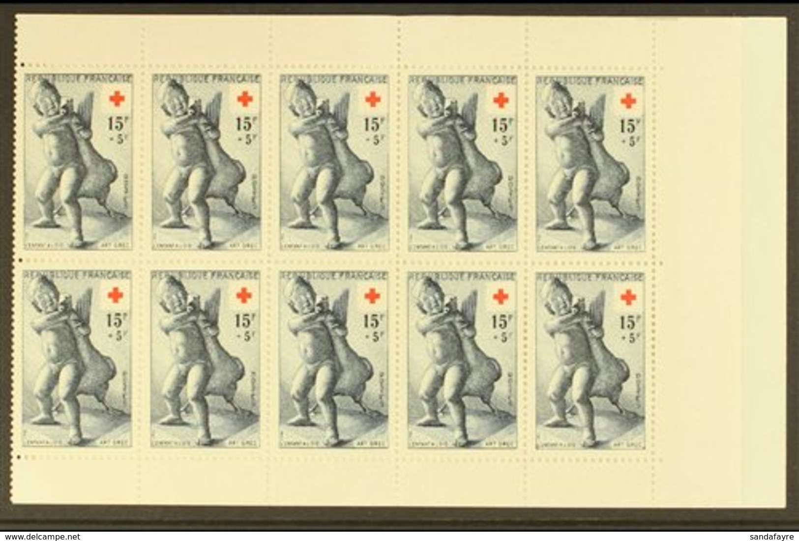 1955 Red Cross Booklet, Yv 2004, Very Fine Complete Booklet. Rare! For More Images, Please Visit Http://www.sandafayre.c - Other & Unclassified
