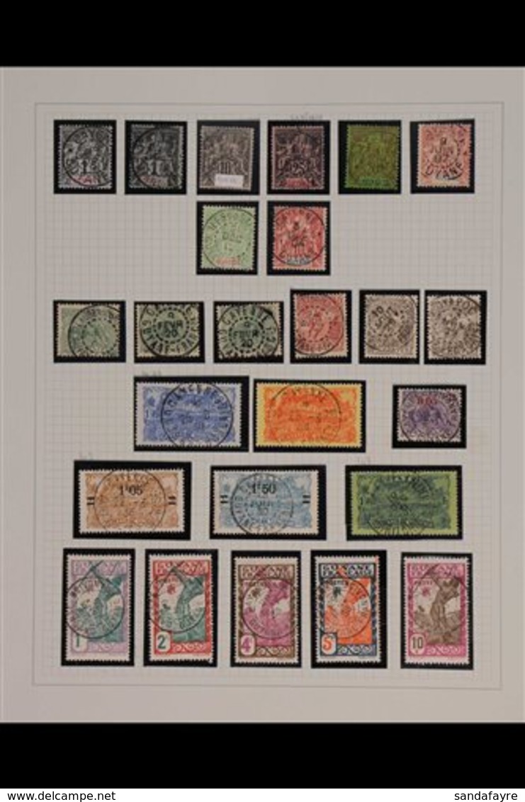 FRENCH GUIANA 1892-1946 Very Fine Used Collection, Includes 1892 Tablets To 50, 1924-28 To 2fr, 1929-39 To 1fr75, 1939 9 - Altri & Non Classificati