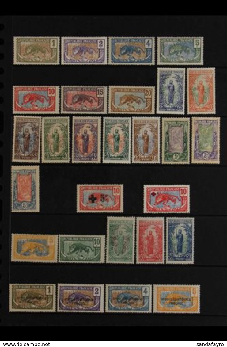 MIDDLE CONGO (MOYEN CONGO) 1907-1933 COMPREHENSIVE MINT COLLECTION On Stock Pages, All Different, Almost Complete, Inclu - Other & Unclassified