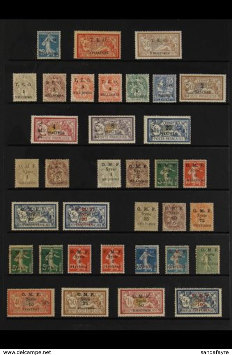 SYRIA 1919-1924 ALL DIFFERENT OLD TIME MINT COLLECTION Presented On Stock Pages That Includes Sets, Top Values, Varietie - Altri & Non Classificati