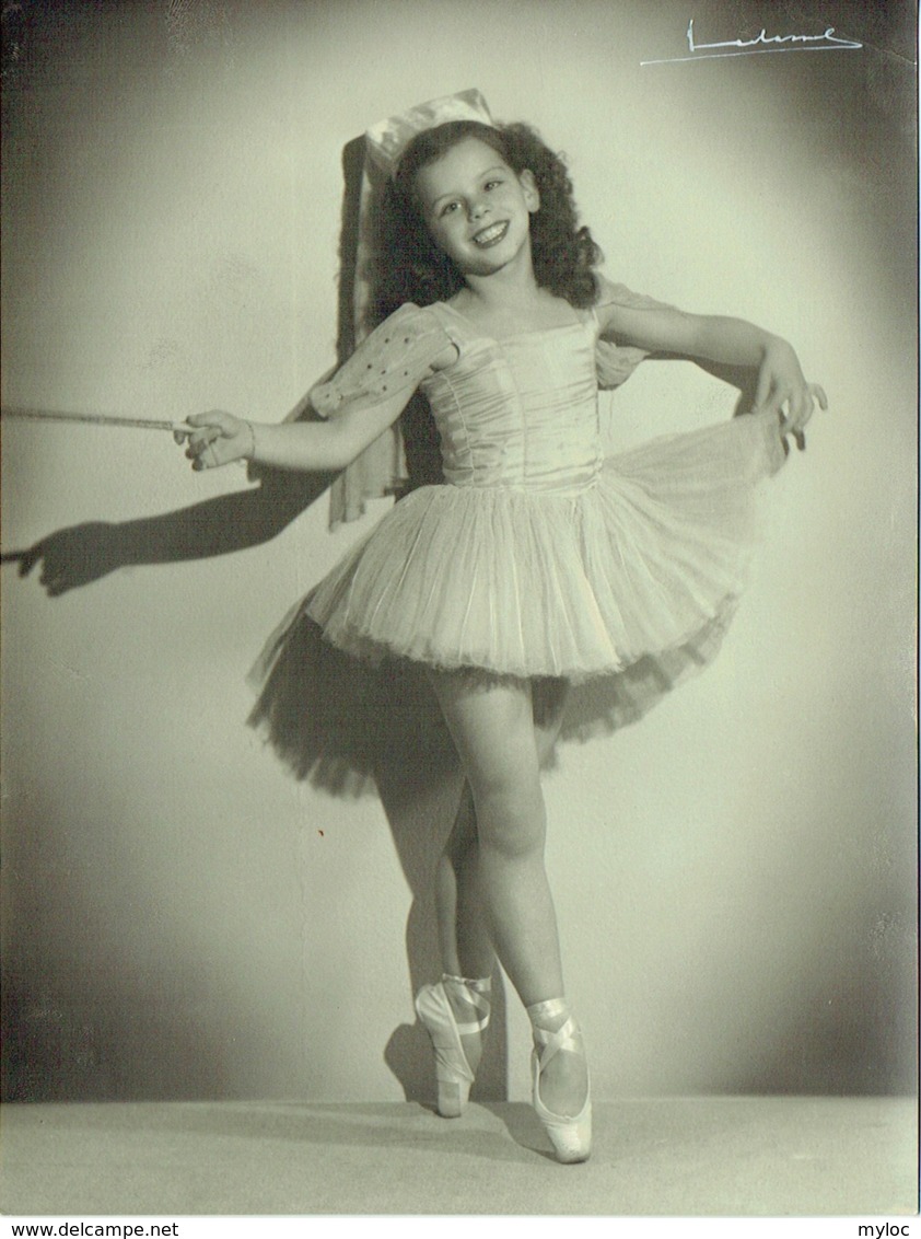 Grande Photo. Danse. Ballet. Opéra.  Jeune Danseuse En Tutu. Foto Verhassel. Bruxelles. - Mestieri