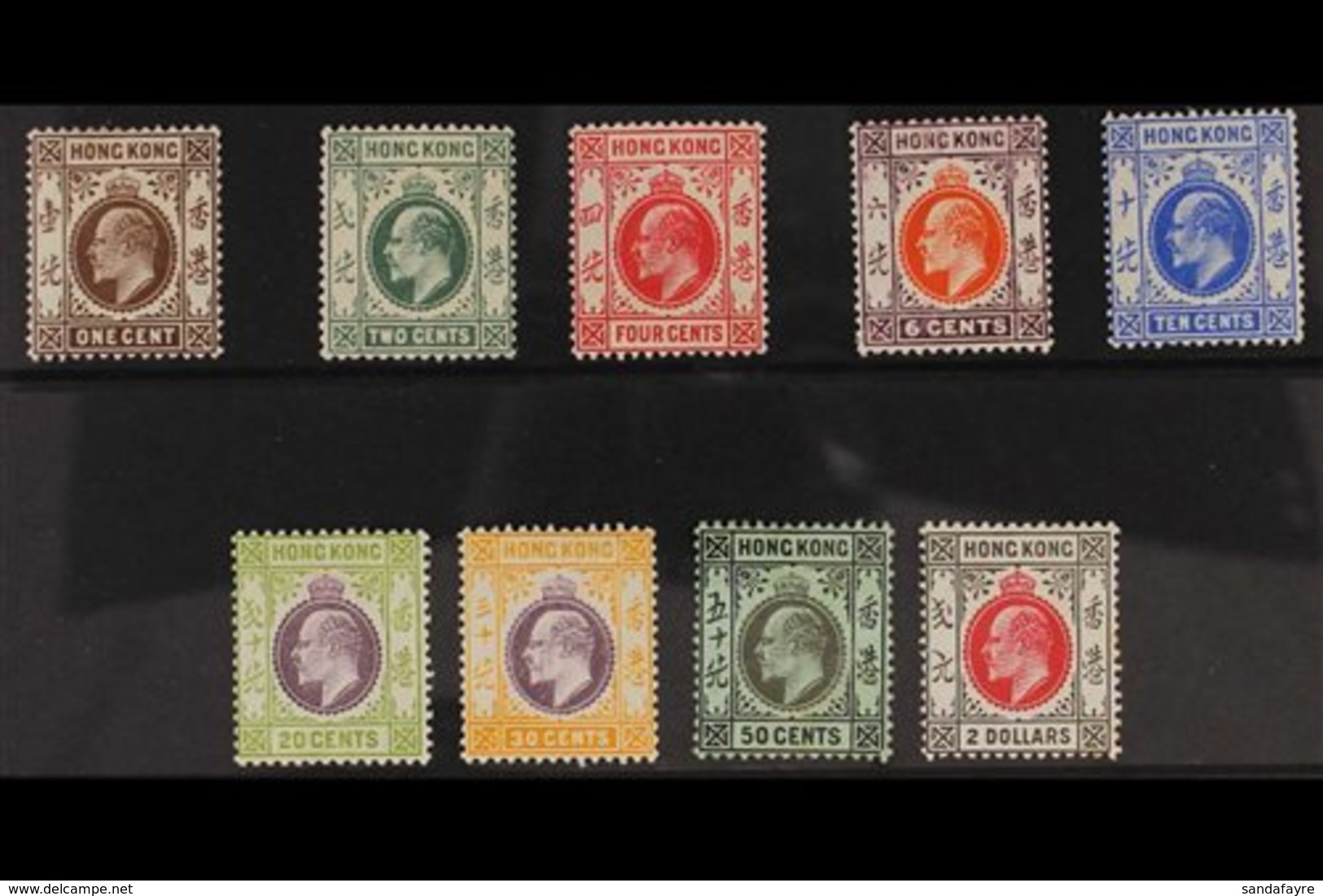 1907 Ed VII Set Complete, Wmk MCA, SG 91/99, Fine Mint Appearance, 50c And $2 Tone Spotting On Gum. Cat £650 (9 Stamps)  - Other & Unclassified