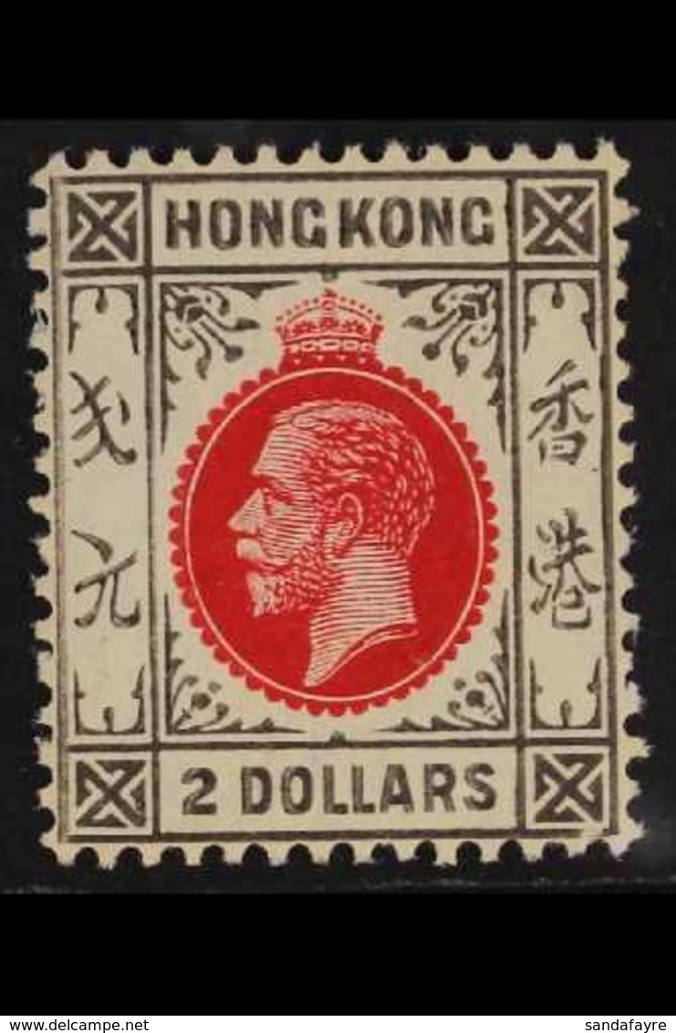 1921 $2 Carmine And Grey Black, Wmk Script, Geo V, SG 130, Very Fine Mint. For More Images, Please Visit Http://www.sand - Other & Unclassified