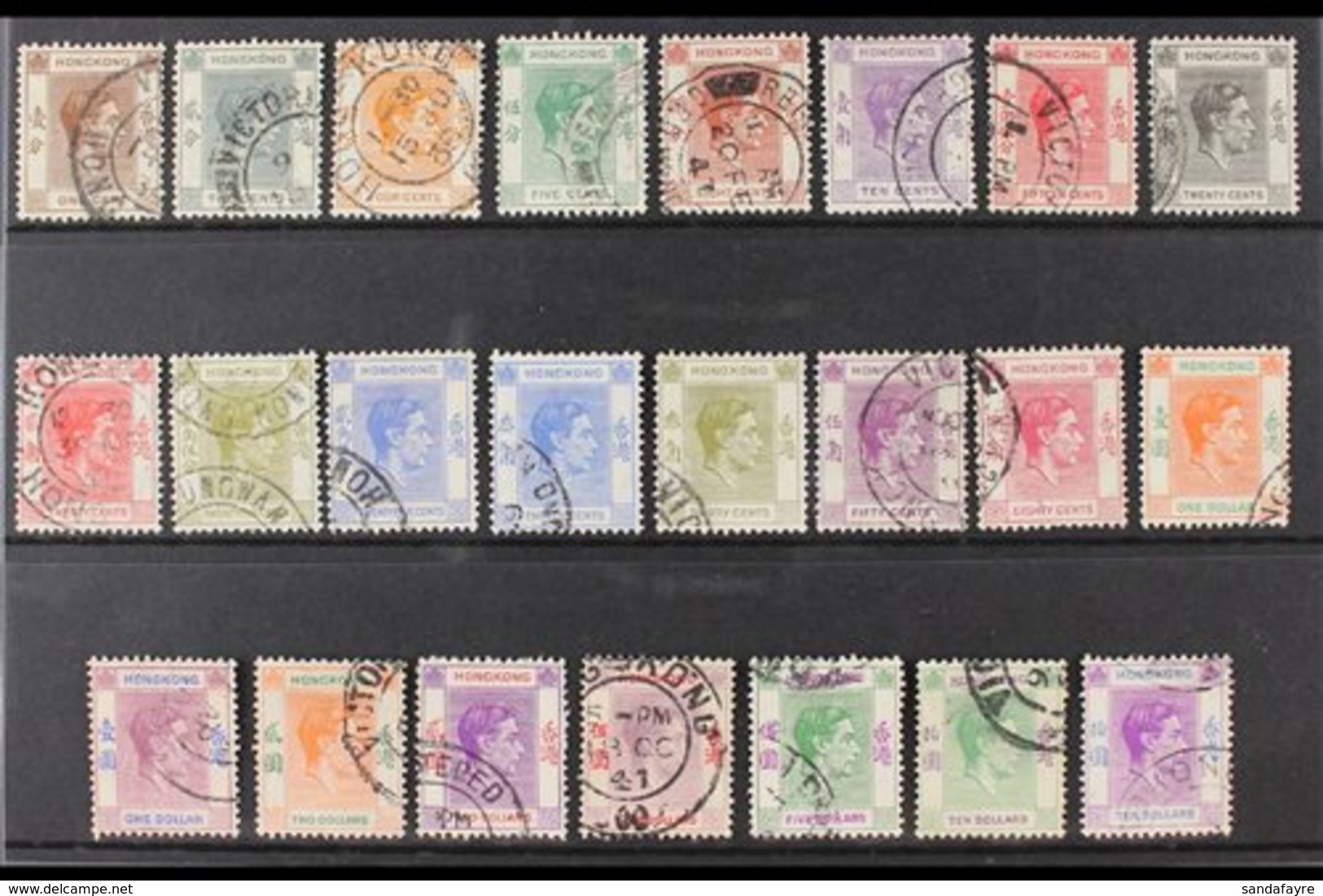 1938-52 KGVI Complete Set, SG 140/62, Fine Cds Used. (23 Stamps) For More Images, Please Visit Http://www.sandafayre.com - Autres & Non Classés