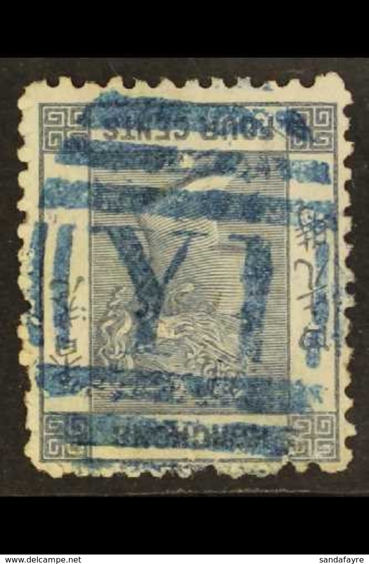 BRITISH POST OFFICES IN JAPAN 1863-71 4c Grey, Perf.12½, Wmk Crown CC, SG Z33a,  Fine Strike Of "Y1" Obliterator Struck  - Other & Unclassified